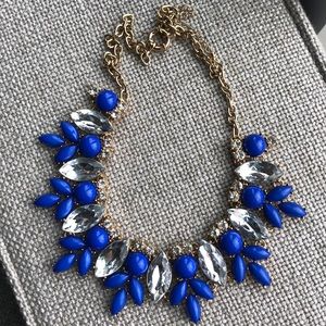 Blue statement necklace